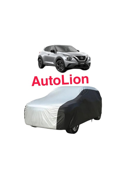AUTOLION غطاء سيارة متوافق مع طراز نيسان جوك، غطاء سيارة رمادي أسود