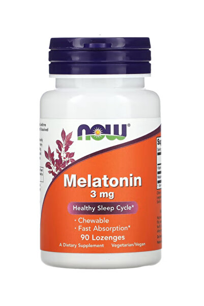 Now Foods Supplements, 3 mg, Free Radical Scavenger Healthy Sleep Cycle, 90 C...