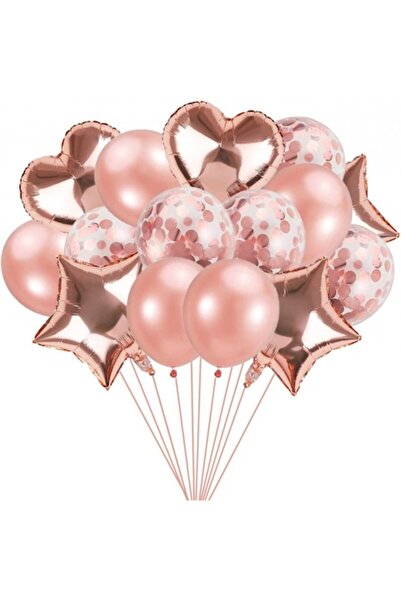 Karll Set de baloane Gxhong, latex, roz, 46 de piese