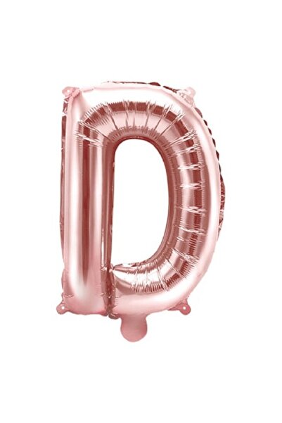 It's Party Time Letter D Foil Balloon, It's Party Time, Rose Gold, 40 cm
