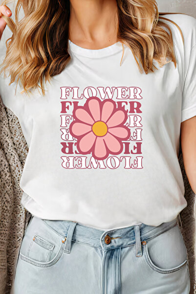 Sarah's Boutique Women's T-shirt – 100% cotton – "Flower Power"