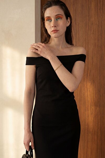 Black Off-Shoulder Dresses with Best Prices | Trendyol