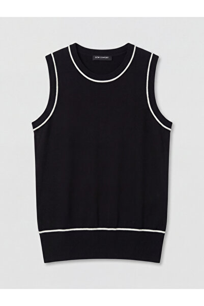 LC Waikiki موسم جديد من ملابس GULIS سترة نسائية سوداء بياقة الدراجة