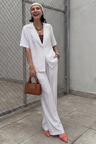 Hiccup My Fashion Buttoned Wide Leg Two Piece Set