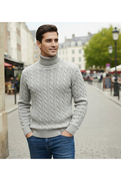 JAKC WAYS Premium Turtleneck Men's High-Neck Sweater