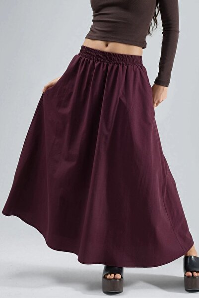 Hiccup BUSEM Midi Skirt With Elastic Waist And Pockets