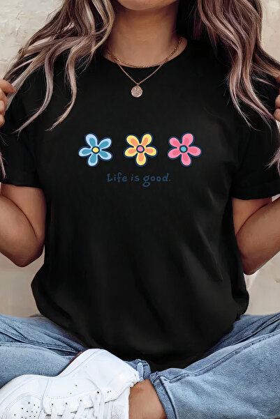 Sarah's Boutique Women's T-shirt – 100% cotton – "Life is Good"