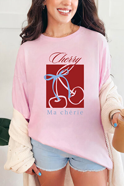 Sarah's Boutique Women's T-shirt – 100% cotton – "Elegant Cherry"