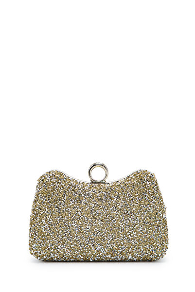 minebag Geantă de mână pentru rochie de seară Amanda, cu detaliu inel și piet...