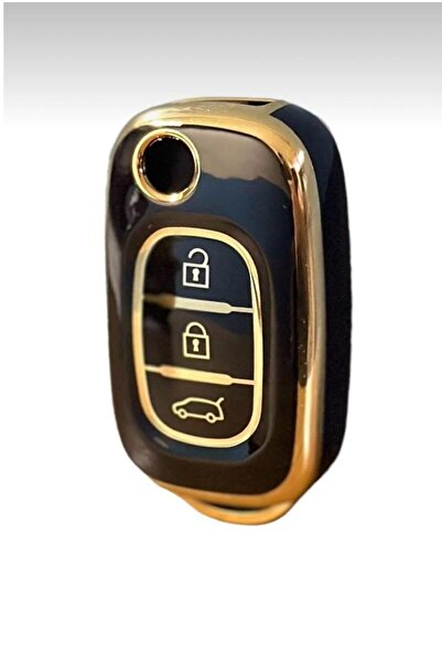 ÖZEN KEYS Megane 3 Fluence 3 Button Black Auto Key Remote Case Cover