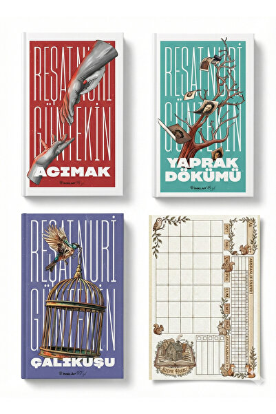 İnkılap Kitabevi Reşat Nuri Güntekin Yeni Kapak Çalıkuşu - Yaprak Dökümü - Ac...