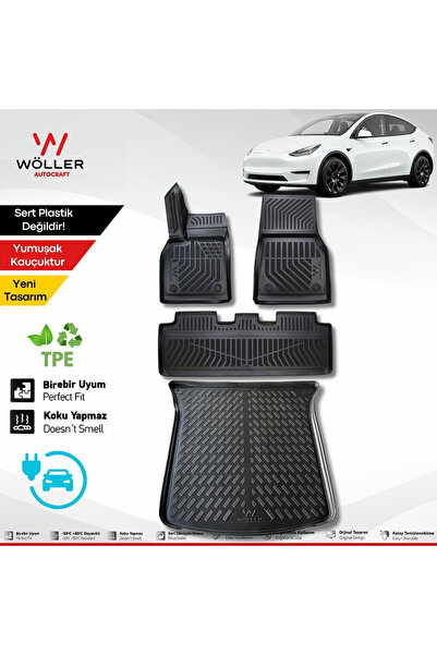 wöller Tesla Model Y Paspas Bagaj Havuzu Set 2019 Sonrası Uyumlu 3d Ultraflex...