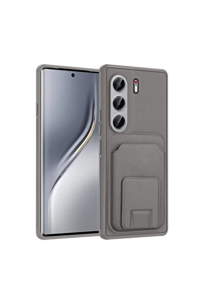 kılıffuarı Tecno Camon 40 Pro Case Shock Absorbing Flexible Leather Card Hold...