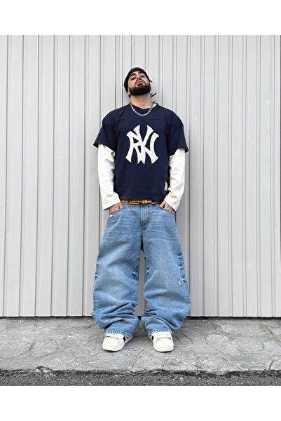 CLASSY.MODA Unisex Μαύρο Μπλουζάκι με στάμπα Oversize Streetwear Άνετη εφαρμο...