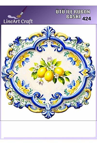 LİNEART Ütü İle Yapışan Rubon Transfer Baskı & Kumaş Transfer No:RB424-30x30cm