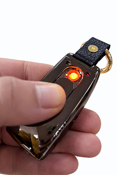 VOLTARA Audi Logolu LED Işıklı Şarjlı Anahtarlık – Lüks Metal Tasarım USB Kablolu