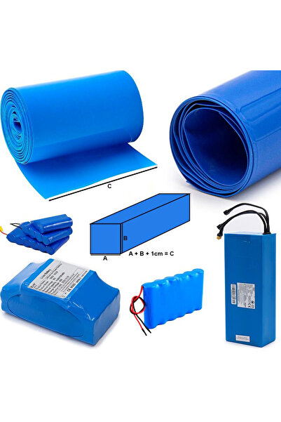 OEM Tub termocontractabil albastru 160mm 10M