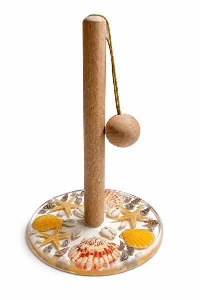 nijiartdesign Decorative Wooden Paper Towel Holder – 6 Models with Epoxy Base...