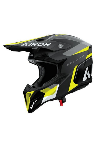 Airoh Wraap Conquer Sarı Mat Motosiklet Kaskı