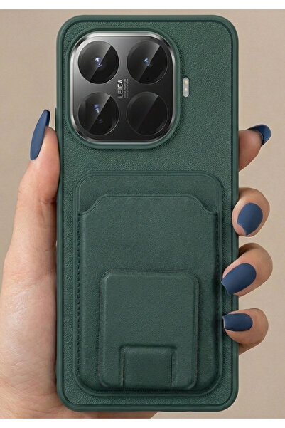 Rivor Mi 15t Pro Compatible Case with Camera Protrusion, Wallet Card Holder, ...