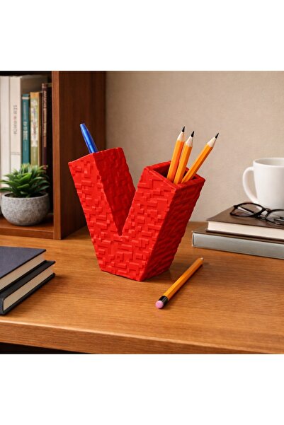 İFAA Modern Desktop Pen Holder – Decorative Office Pen Holder Organizer (V De...