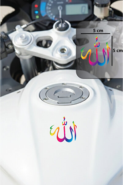 Yalıgraf Reklam Tabela Allah Yazılı Sticker Motosiklet Ön Depo Kask Sticker A...