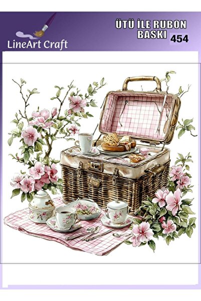 LİNEART Ütü İle Yapışan Rubon Transfer Baskı & Kumaş Transfer No:RB454-30x30cm