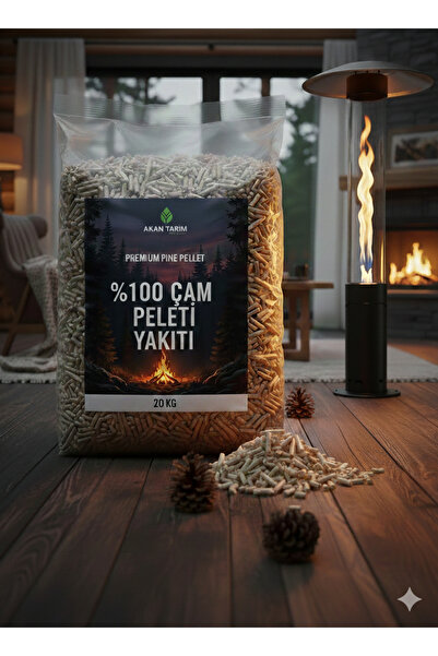 Akan Tarım Üst Kalite %100 Organik Çam Peleti 6mm | Pelet Sobası Yakıtı | Yük...