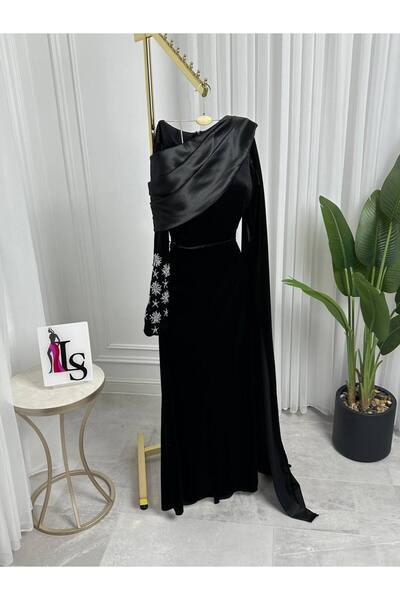 Lucille Fashion Velvet evening dress
