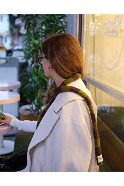 finea studio Finea Skinny Scarf Yün Atkı