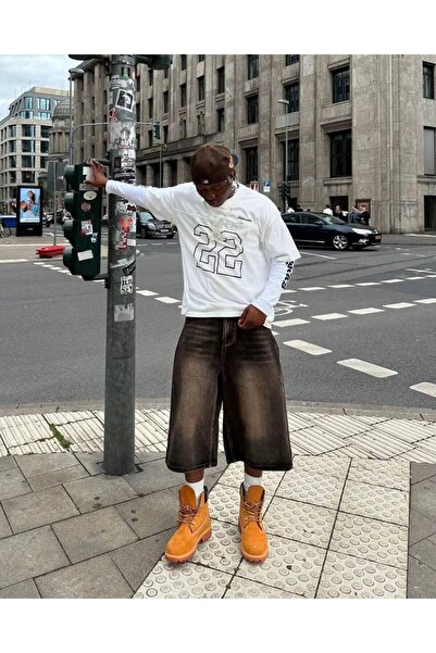 CLASSY.MODA Unisex White Oversize T-Shirt Printed Relaxed Fit Casual Streetwe...