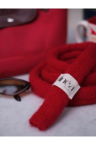finea studio Finea Skinny Scarf Yün Atkı
