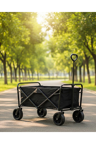 Epilons Cărucior de camping pliabil de mare capacitate, vagon portabil