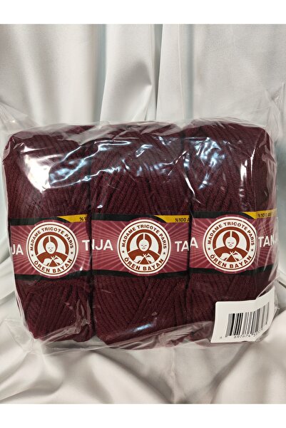 Ören Bayan TANJA Bordo El Örgü İpi (3 Adet) - Renk: 035