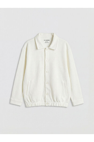 LC Waikiki M&B Collection Ecru Long Sleeve Boys' Shirt