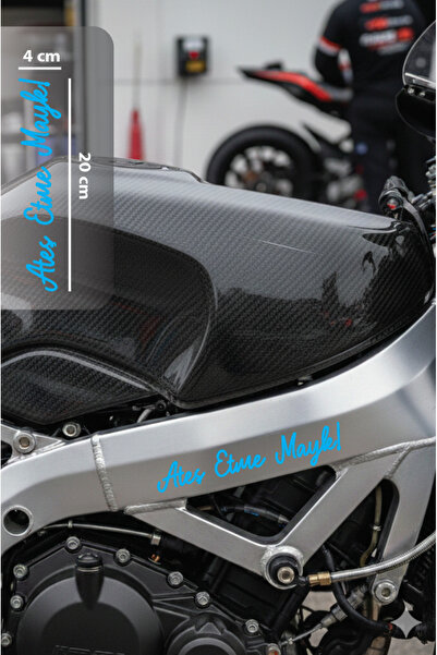 Yalıgraf Reklam Tabela Don'T Shoot, Mayk! Motor Car Helmet Sticker Auto Stick...