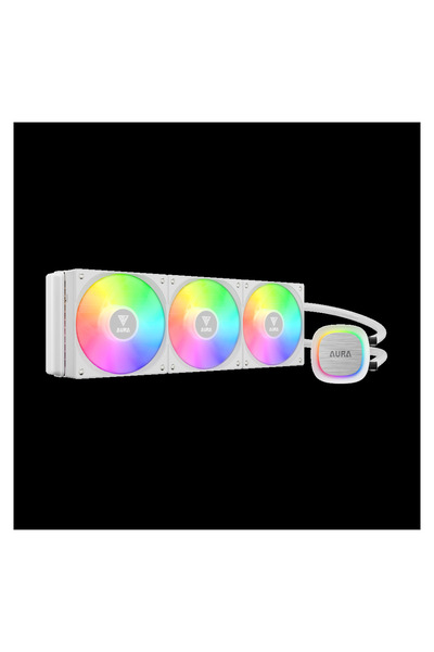Generic Brand Gamdias Aura Gl360 V2 Wh White Edition 360mm Rgb 3 Fan Cpu Liqu...