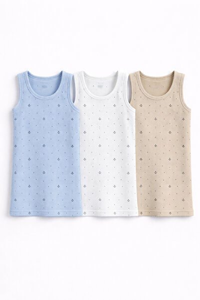 mini kanka 2-11 Years Old Boys' Tank Top Set of 3 |   Cotton & Soft Textured ...