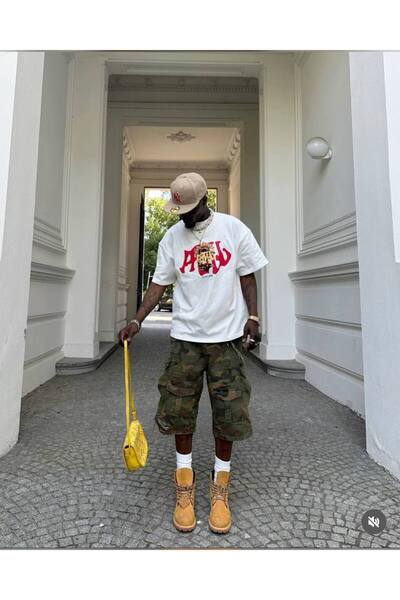 CLASSY.MODA Unisex Λευκό Υπερμεγέθη Μπλουζάκι με Στάμπα Άνετη Γραμμή Καθημερι...