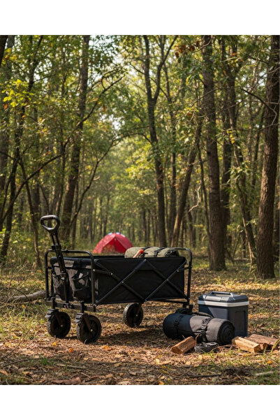 Epilons Cărucior de camping pliabil multifuncțional, vagon de transport pentr...