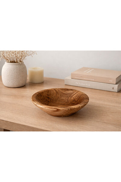 Anı_Atölye Decorative Bowl Made from Natural Chestnut Tree Root/19/7 cm