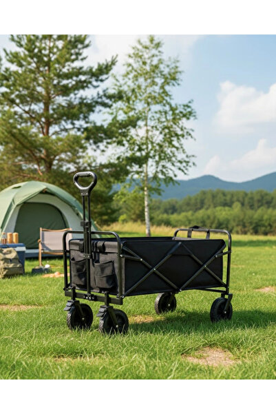 Epilons Cărucior de camping pliabil și portabil, vagon pentru plajă, grădină ...