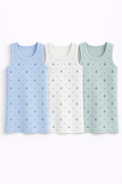 mini kanka 2-11 Years Old Boys' Tank Top Set of 3 |   Cotton & Soft Textured ...