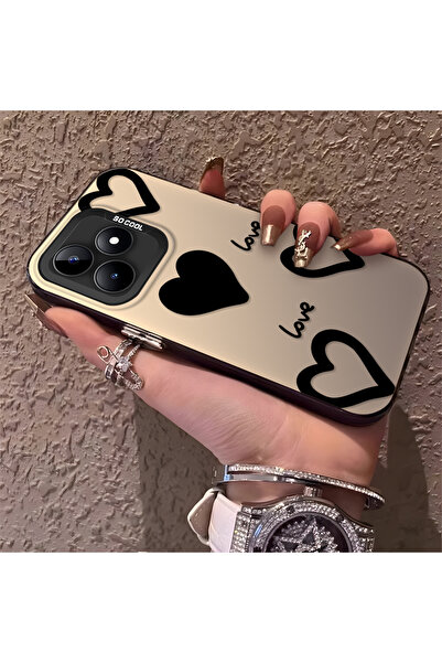 Hontinga حافظة هاتف ريلمي نوت 50 متوافقة مع الحواف السيليكونية الصلبة والمضاد...