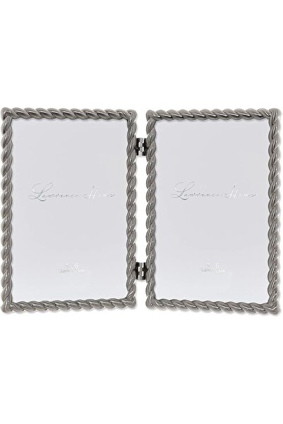 ASTERA Rope Patterned Nickel Plated 10X15 cm Double Hinged Frame