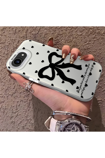 Hontinga iPhone 16E Compatible Silicone Edge Hard Back Anti-Fall Phone Case w...