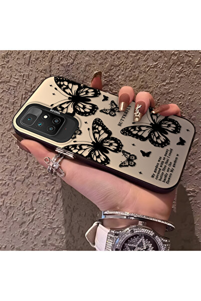 Hontinga حافظة هاتف Redmi 10 2022 متوافقة مع الحواف السيليكونية الصلبة والمضا...