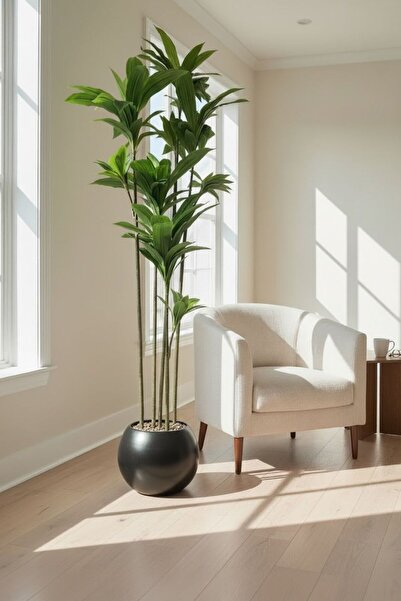 Casco Luxury artificial Dracaena plant, 180 cm tall, with a round pot.