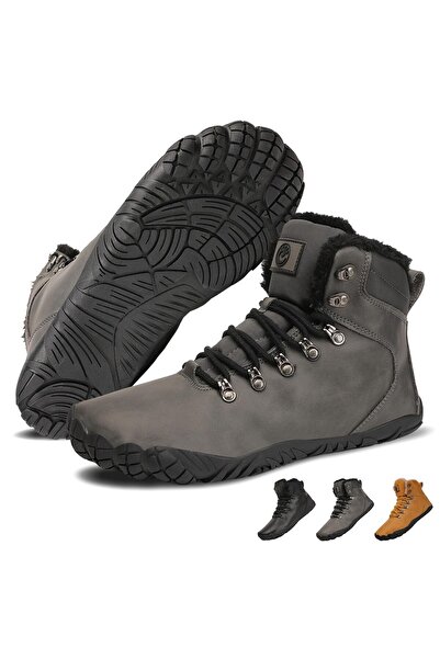 OEM Women's waterproof boots, Leather, barefoot, winter, gray, size 40