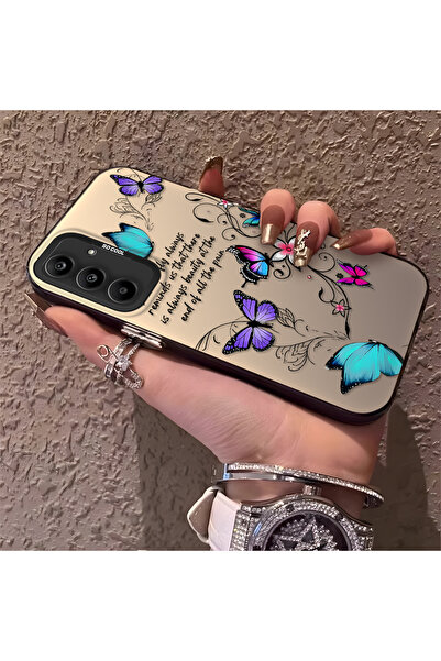 Hontinga حافظة هاتف سامسونج جالاكسي A25 متوافقة مع حافة السيليكون الصلبة والم...